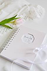 Papiernictvo - Svadobná kniha hostí - púpavy A5 - 17269387_