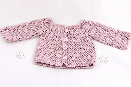 Detské oblečenie - Bledoružový svetrík MERINO - 17268033_