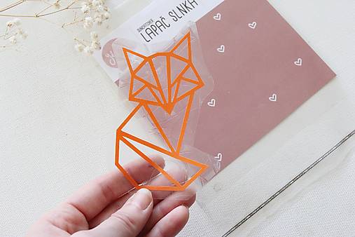 Dekorácie - Lapač slnka - vytvorte si doma dúhu - líška - 17268282_