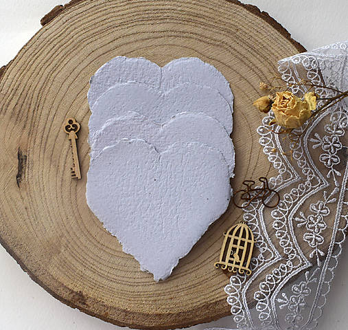 Papiernictvo - Ručný papier- Srdiečka starofialove - 17269024_