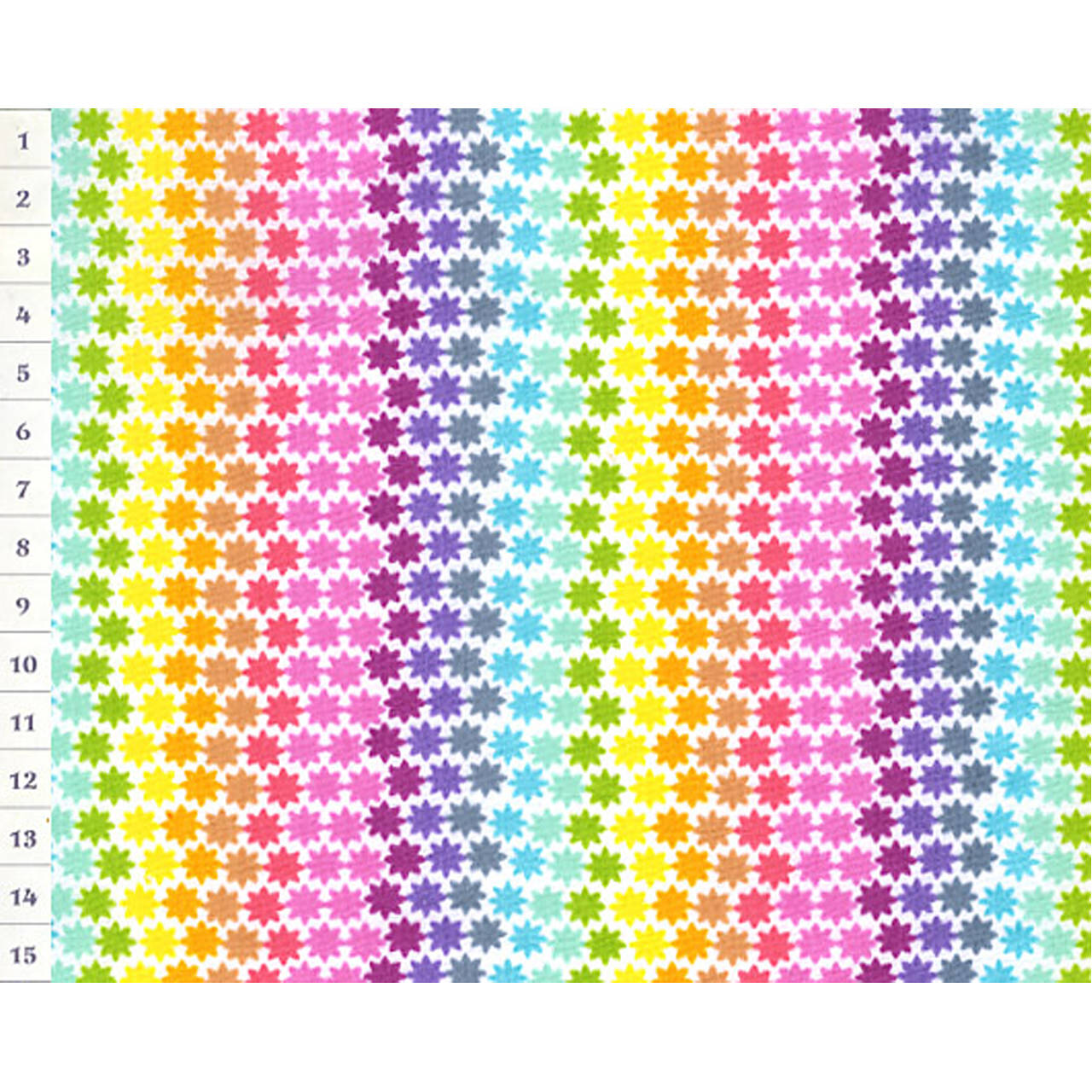 Bavlnená látka OAP Rainbow Starlets