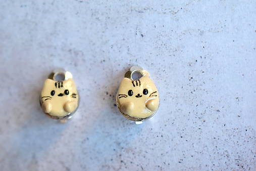 Náušnice - Náušnice pusheen cat - 17268195_