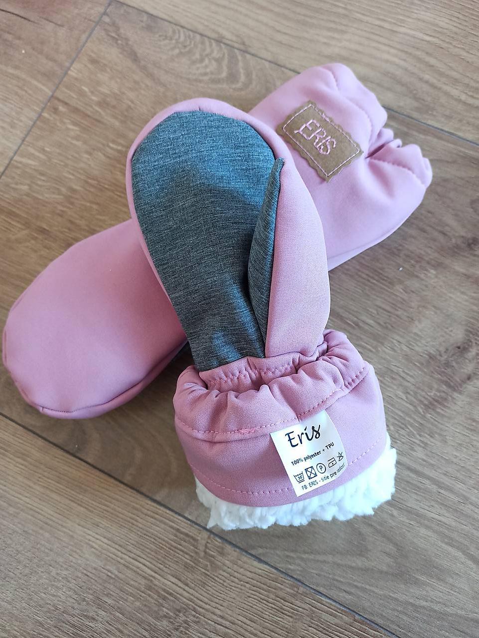 SOFTSHELLOVE rukavice RUŽOVÉ