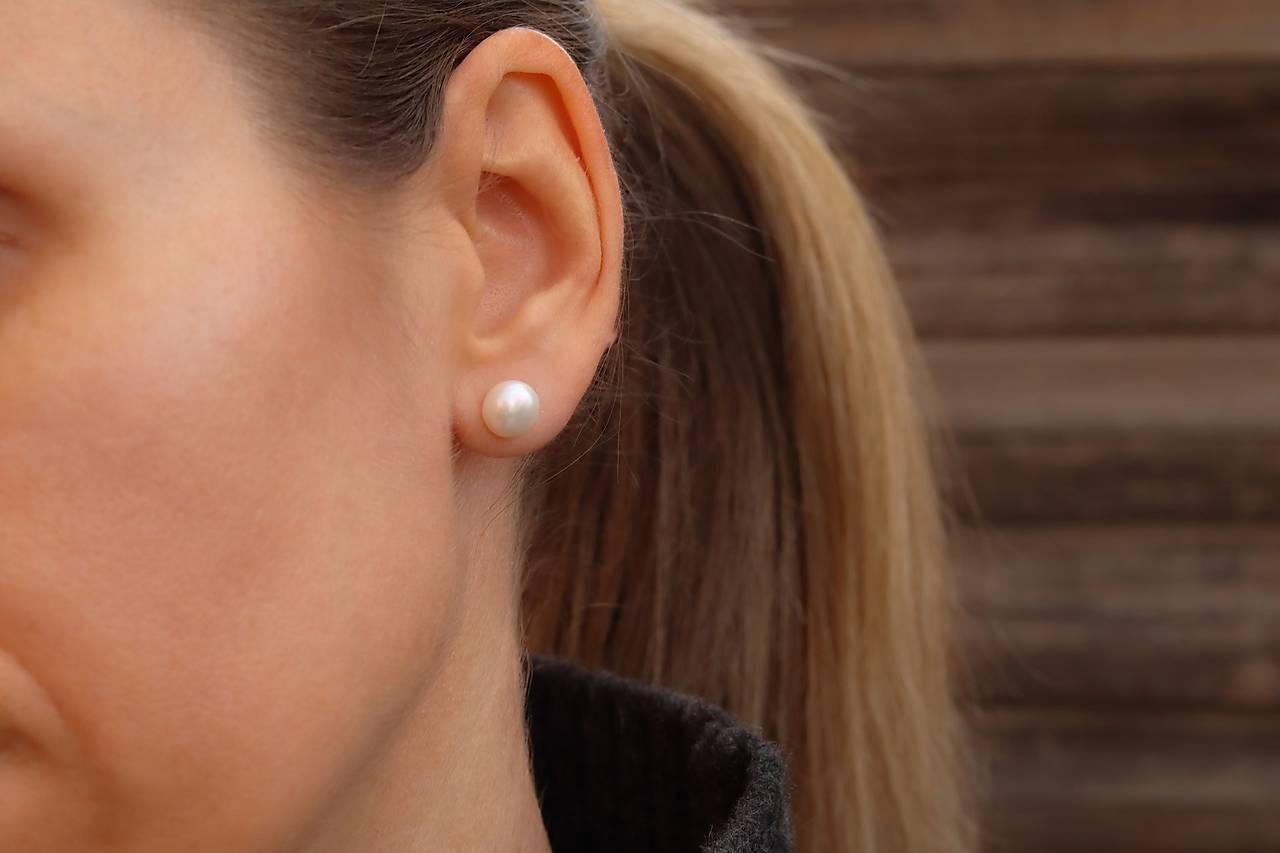 Ag 925 Napichovacie perlové náušnice - perly 