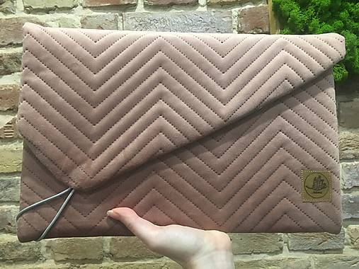 Na notebook - Obal na notebook staroružový cik-cak - 17273348_