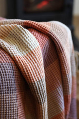 Úžitkový textil - Veľký exkluzívny hrejivý ľanový vafľový pléd 160x200cm - 17273465_