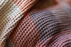 Úžitkový textil - Veľký exkluzívny hrejivý ľanový vafľový pléd 160x200cm - 17273469_