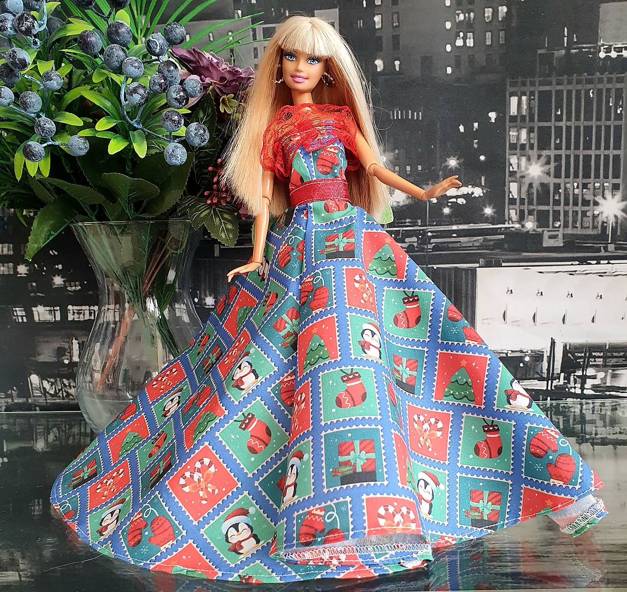 Princeznovské spoločenské šaty pre Barbie