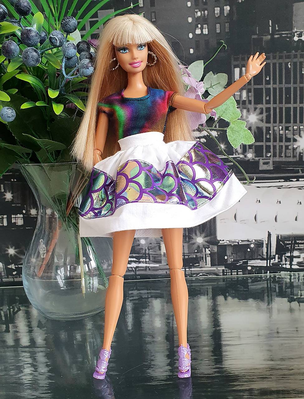 Mermaid sukňa pre Barbie