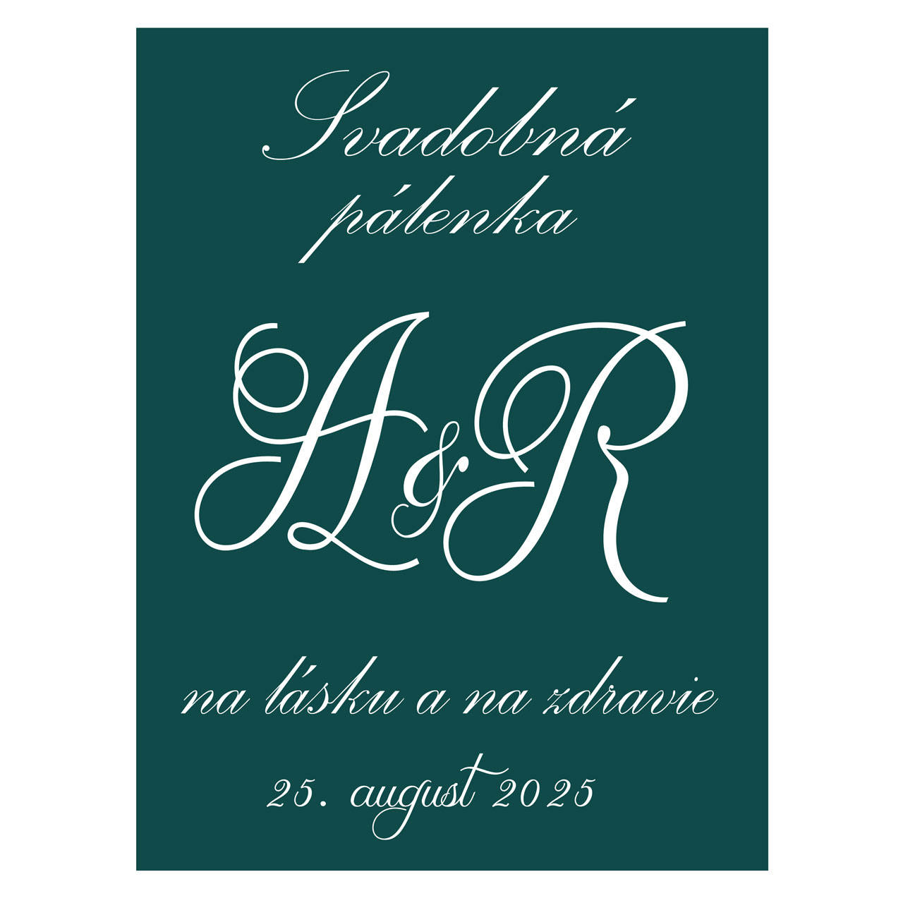 Etikety na flaše 7,5 x 10 cm - možnosť zmeny farby pozadia