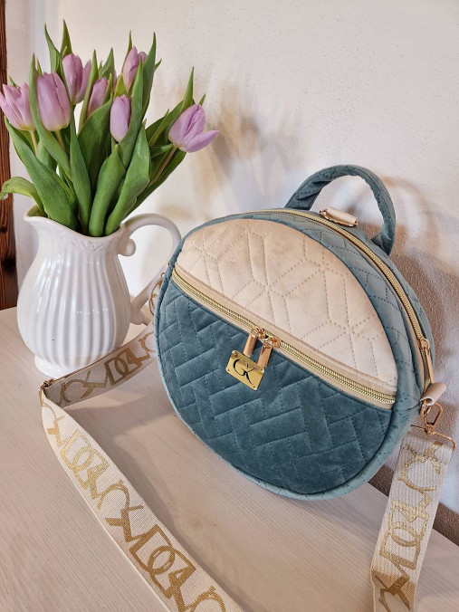 Kabelky - Kabelka OLIVIA zeleno-béžova  - 17276222_