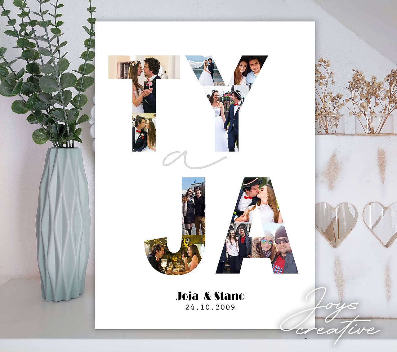 Tabuľa s fotkami pre manžela alebo manželku / priateľa, priateľku