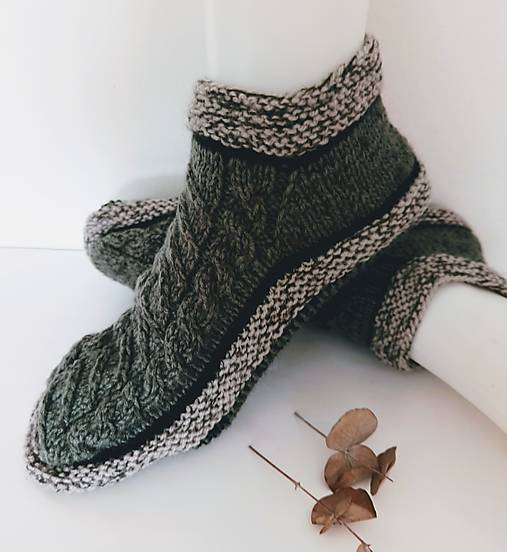 Ponožky, pančuchy, obuv - Pánske papuče 42/44 - 17274200_