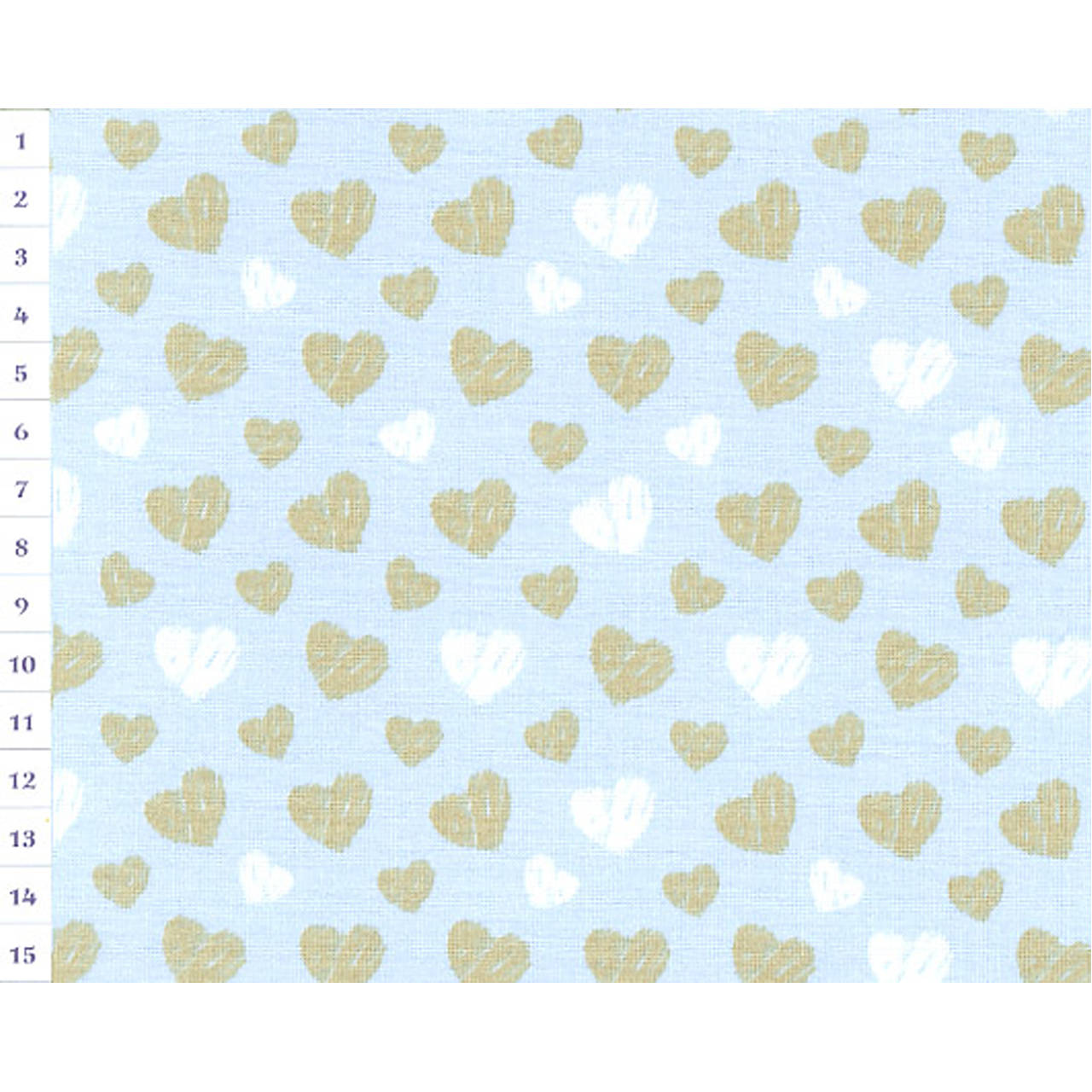 Bavlnená látka OAP Sky, Hearts