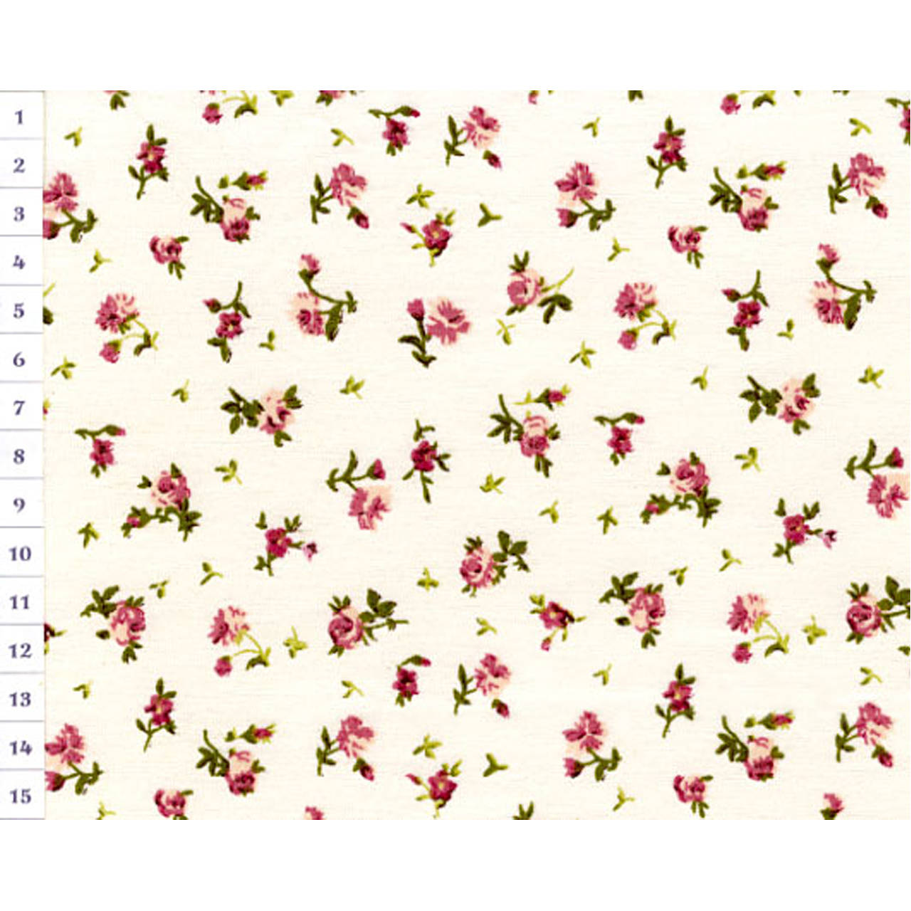 Bavlnená látka OAP Vintage, Floral, Rose