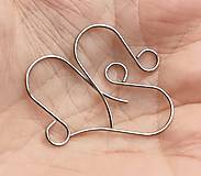 Komponenty - Náušnicový háčik 22mm /M2340/ - nerez.oceľ 316 - 17277112_