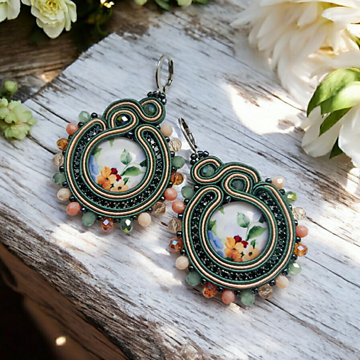 Náušnice - Soutache náušnice Anissa - 17277487_