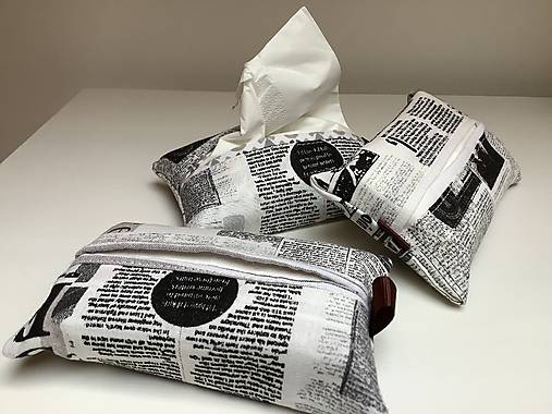 Úžitkový textil - Vreckovníček / Obal na hygienické vreckovky - 17277286_