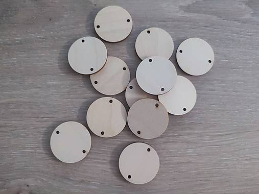 Polotovary - Kruh na kalendár RODINA - prírodný  - 17283765_