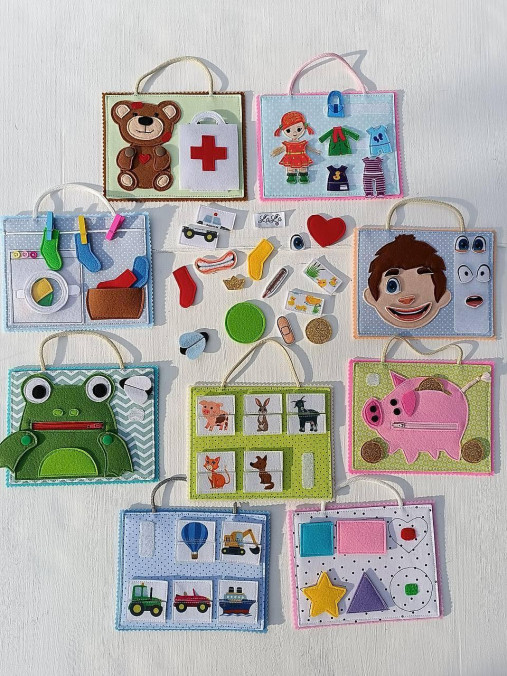 Hračky - Doplnky ku quiet book karte - 17281945_