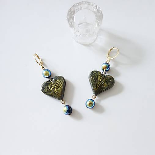 Náušnice - Náušnice HEARTS - 17284868_
