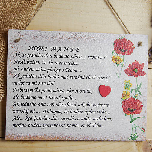 Tabuľky - Mojej mamine - 17284394_