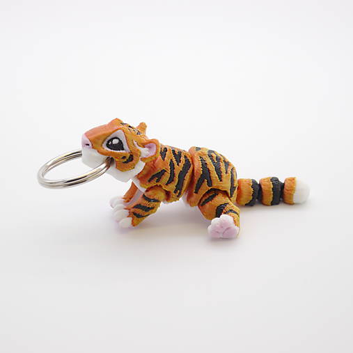Kľúčenky - Prívesok kľúčenka TIGER (Zlatá) - 17284927_