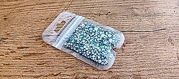 Galantéria - Ozdobné kamienky mix 2880 kusov - Crystal AB - 1,3 mm - 4 mm - 17287906_