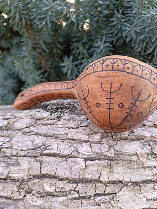 Nádoby - Aegishjalmur - kuksa - Viking kuksa - 17285531_