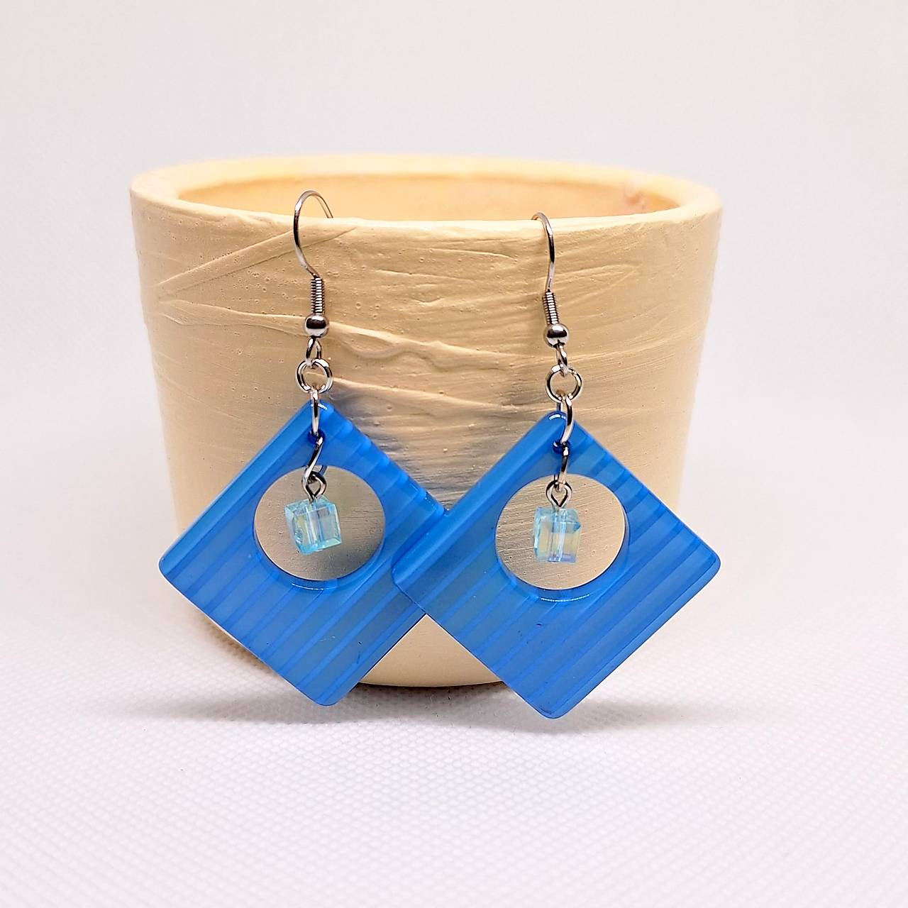 Náušnice - mini KOCKY