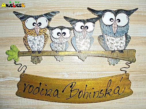 Tabuľky - Menovka sovičky - 17285754_