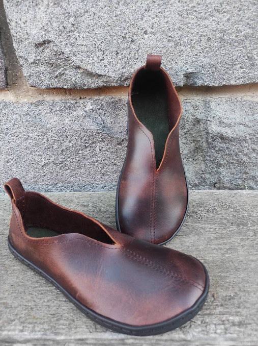 Ponožky, pančuchy, obuv - Kožené barefoot minimalistické  - 17285548_