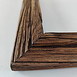 Rámiky - Rámik drevený - recyklované drevo (výška 36,5 cm, dĺžka 27,5 cm, hrúbka 2,5 cm, šírka 4 cm - pre vloženie obrázka A4, bez skla a sololitu) - 17286424_