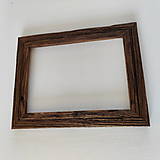 Rámiky - Rámik drevený - recyklované drevo (výška 36,5 cm, dĺžka 27,5 cm, hrúbka 2,5 cm, šírka 4 cm - pre vloženie obrázka A4, bez skla a sololitu) - 17286425_