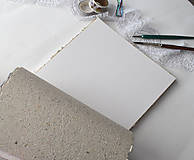 Papiernictvo - Zápisník z ručného papiera A4- Modrý - 17285763_