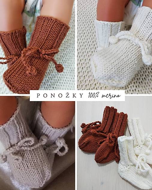 Detské topánky - Ponožky 100% merino - 17285939_