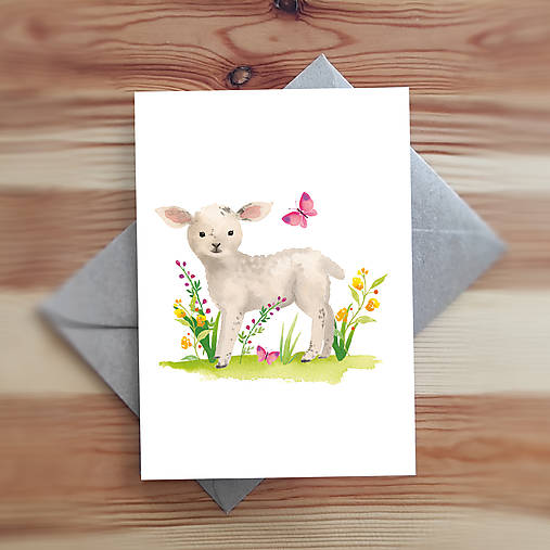 Papiernictvo - 20166 Velikonoční PŘÁNÍ S OBÁLKOU - Ovečka 1.  20166 - 17287279_
