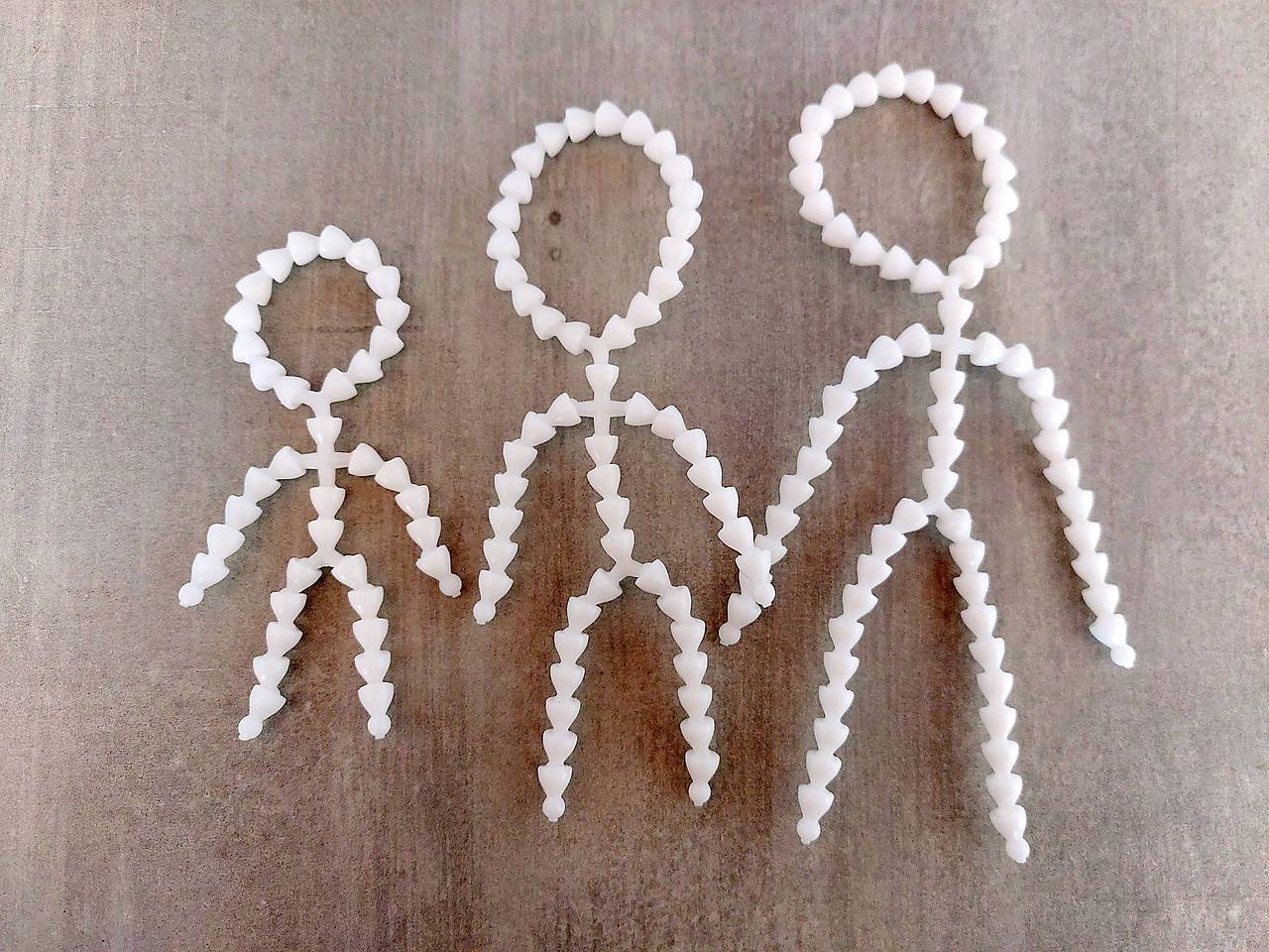 Kostra do bábiky, 3 veľkosti