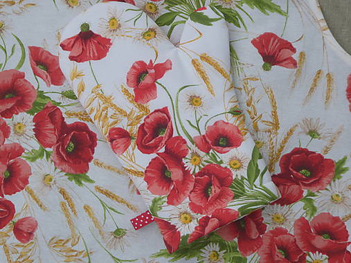 Úžitkový textil - Kuchynská rukavica Maky a obilie - 17289943_