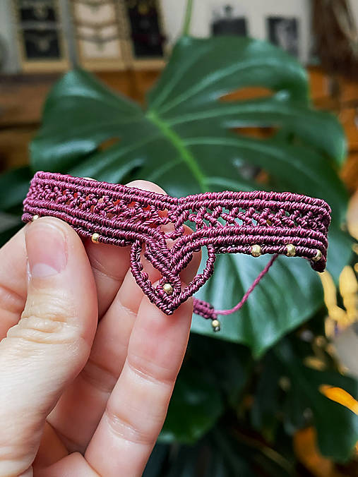 Náramky - Micro macramé náramok - boho - 17289627_