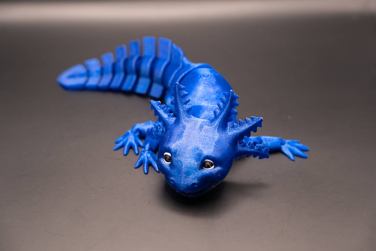 Flexibilný Axolotl (Modrá)