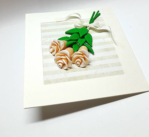 Papiernictvo - Blahoželanie k narodeninám UNI ... 3 ruže - 17293407_