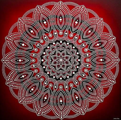 Obrazy - MANDALA LÁSKY, POZITÍVNEJ ŽIVOTNEJ ENERGIE a RADOSTI zo ŽIVOTA❤️energetický obraz, TALIZMAN  - 17293175_