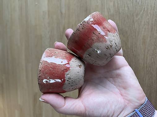 Espresso pohárik (korálová) kamenina