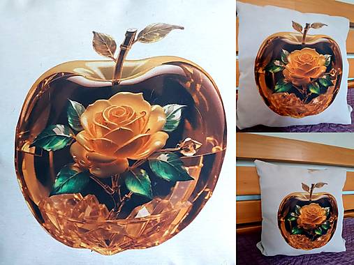 Detský textil - vankúšik Jablko... - 17295882_