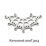 Komponenty - Medzikus - ramienko Pavučina /M7164/ - nerezová oceľ 304 - 17295878_