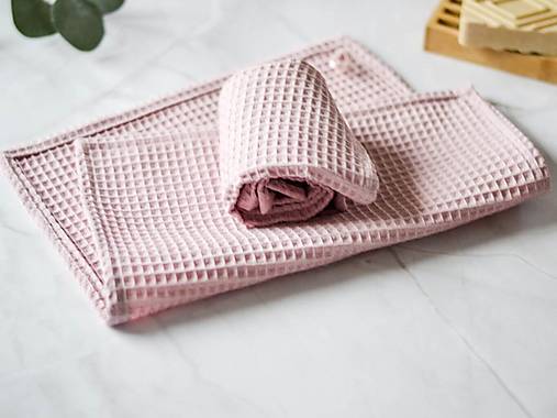 Úžitkový textil - Kozmetický uterák (Staroružový - 1ks) - 17294769_