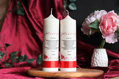 Sviečky - Poďakovanie svadobným rodičom - 17295478_
