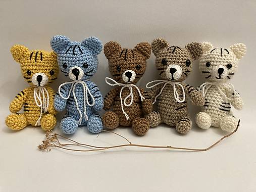 Hračky -  Hačkovaná Hračka TIGER /5 farieb/ - 17296086_