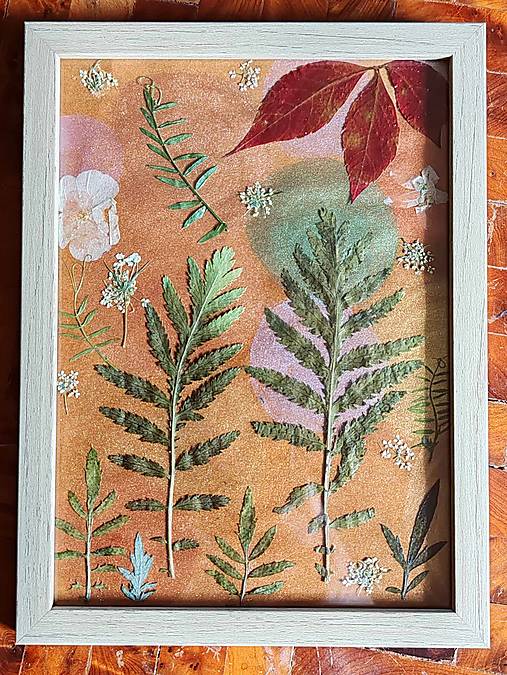 Obrazy - Poľnou cestou - A5 - drevený rám - 17296788_